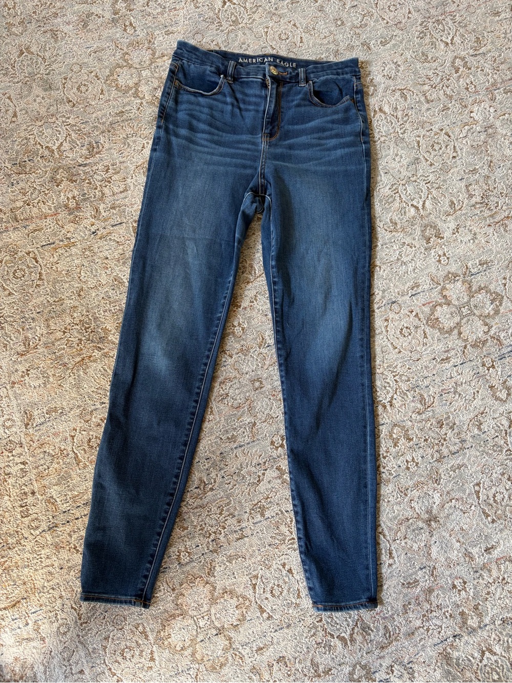 aerie Dark Blue Curvy Hi-Rise Jegging